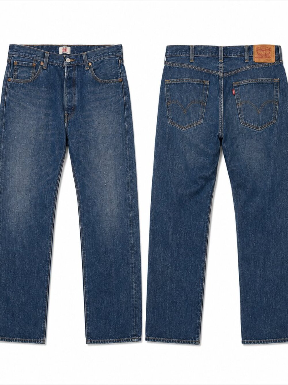 Levi's 501 Men's Original Straight Jeans Blue Button Fly 38x32 Circa 2010